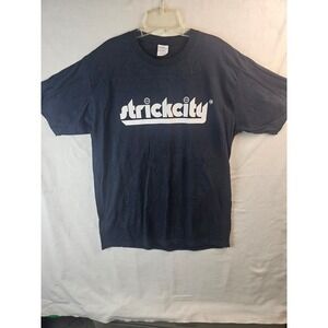 Port & Company Strickcity Basketball Graphic T-Shirt Mens Large Black Tee